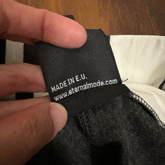 ETERNAL MODE Lotus Pants Heather Gray High Rise Stretch Asymmetric NWOT - Picture 13 of 16
